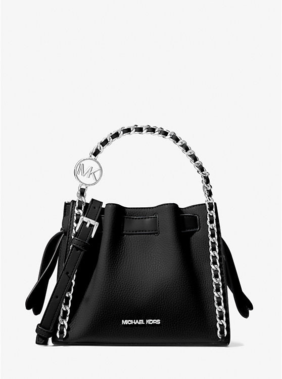 Mini Tote Mina de Michael Kors Negro - Distrito de la Moda