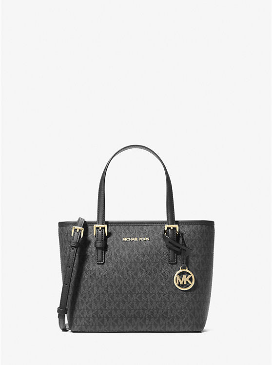 Mini Tote Michael Kors Jet Set Travel Monogram Negro