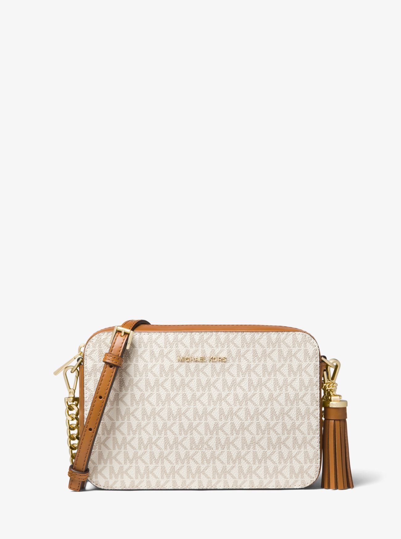 Crossbody Michael Kors Vainilla Camel clásico