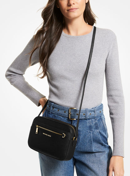 Crossbody Michael Kors con Cadena Negro con Cadena Dorada